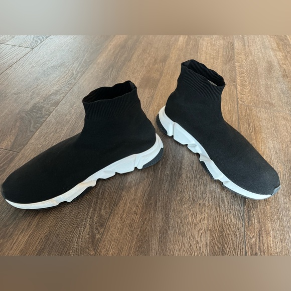 Balenciaga Speed Graffiti Socks Sneakers, US 9, black white red - Picture 3 of 6